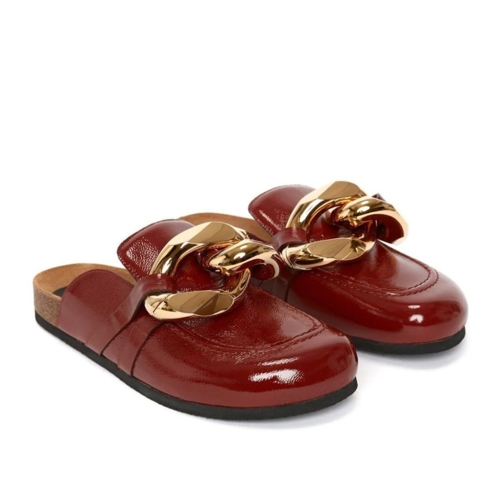 JW ANDERSON Chain Leather Mules